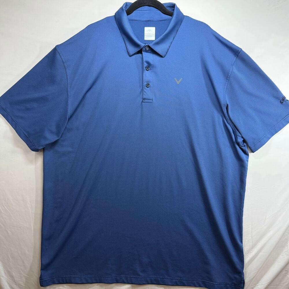 Callaway Men's 2XLT Royal Blue Opti-Dri Performance Golf Polo